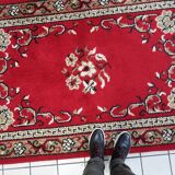 Tapis Savonnerie français vintage en laine – 129 x 199 cm - 1C1038