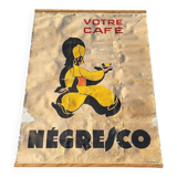 large poster your cafe negresco on canvas