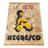 grande affiche votre cafe negresco sur toile
