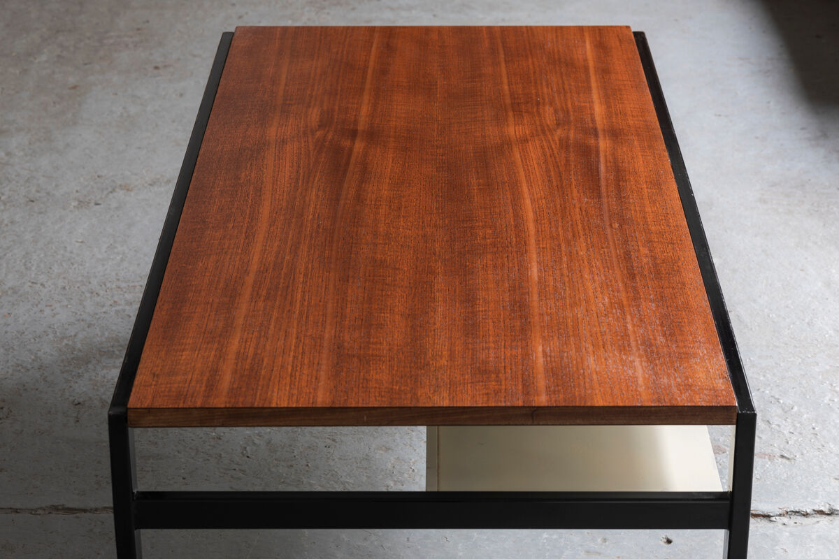 Coffee table, TU04, by Cees Braakman for Pastoe with magazine holder, Holland 1960’s