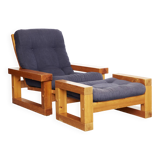 Christer Lundén "Patron" Lounge Chair & Ottoman for Broby Nya Möbler AB