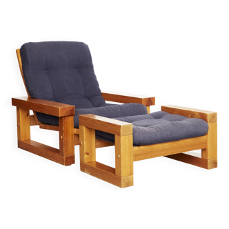 Christer Lundén "Patron" Lounge Chair & Ottoman for Broby Nya Möbler AB