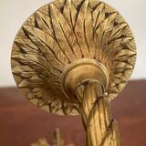 Pair of gilded bronze wall lamps Louis XVI style