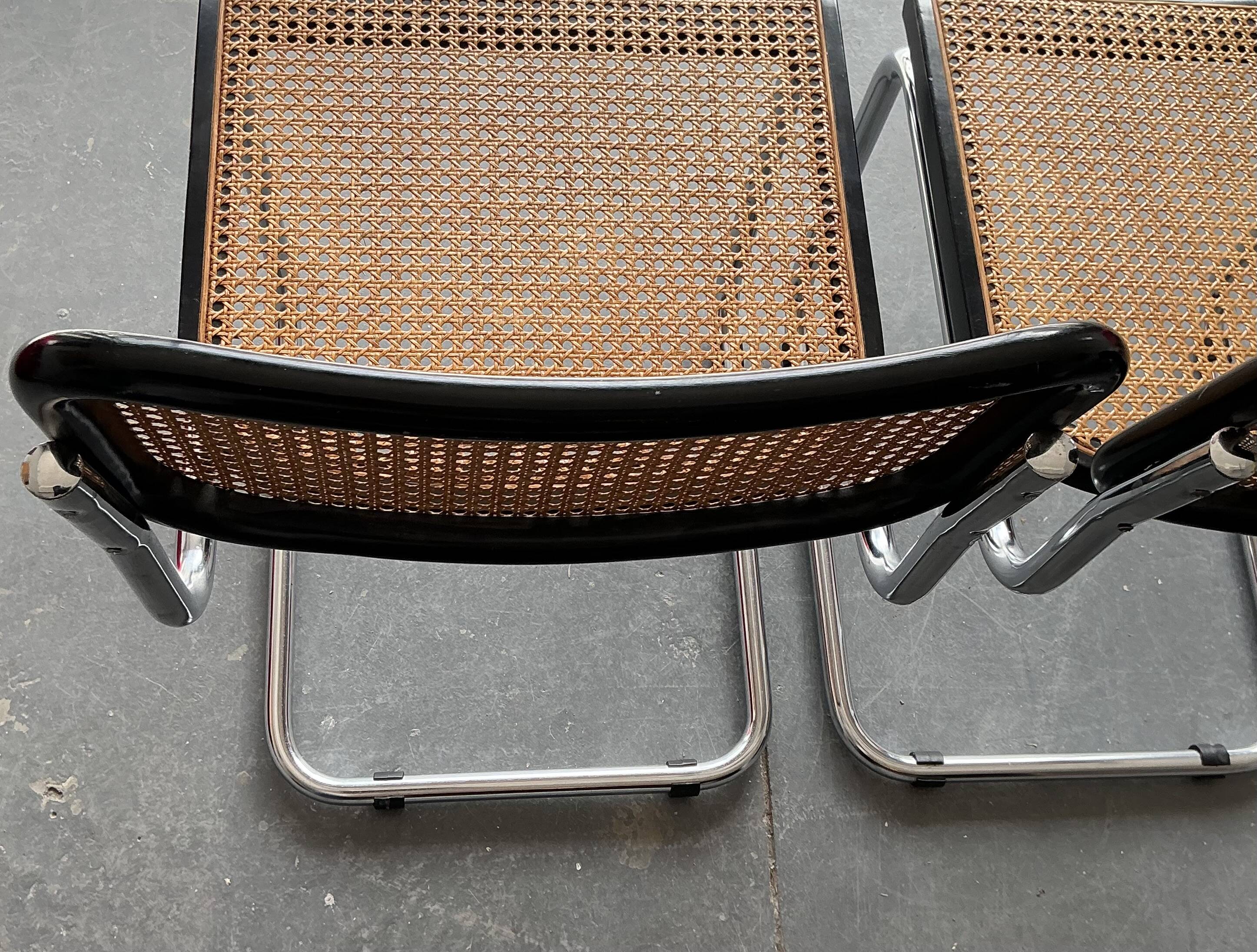 Pair of Cesca Marcel Breuer chairs Made in Italy