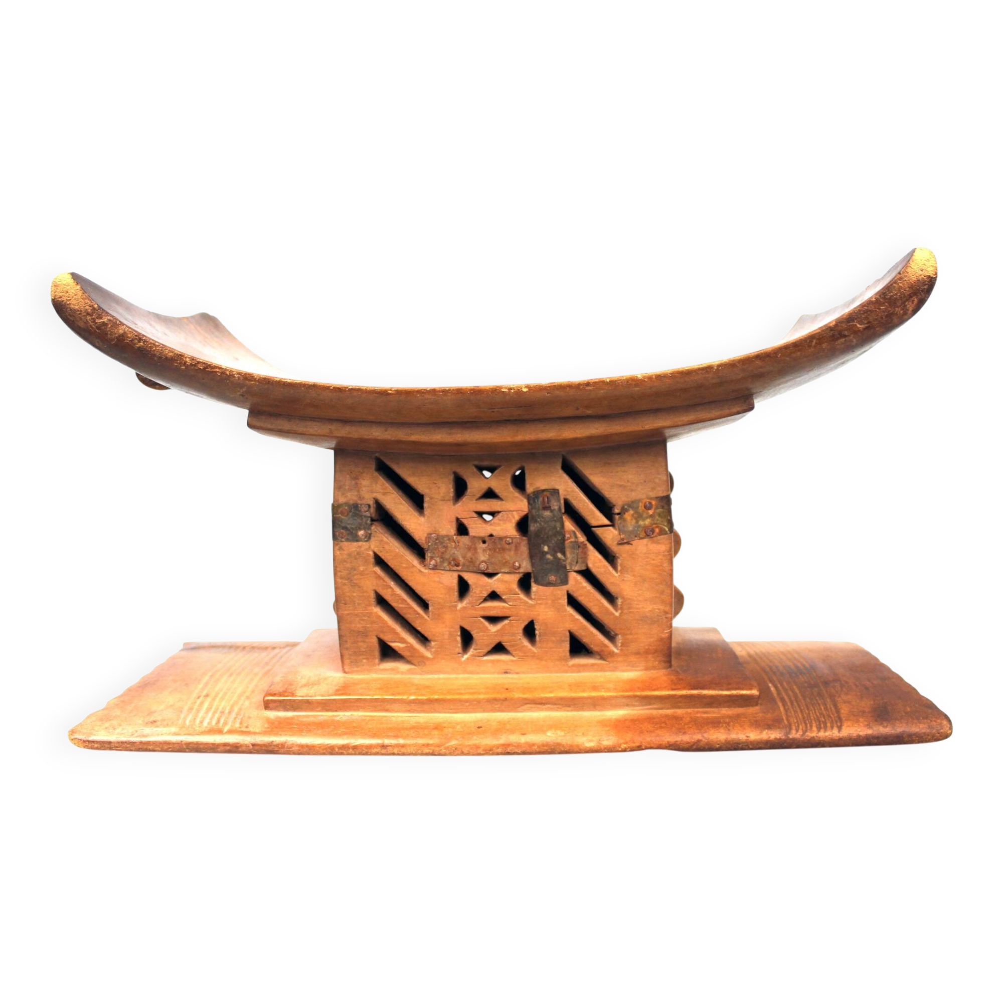 African Tribal Art Africa - Antique & Authentic Ashanti Stool 43 cms