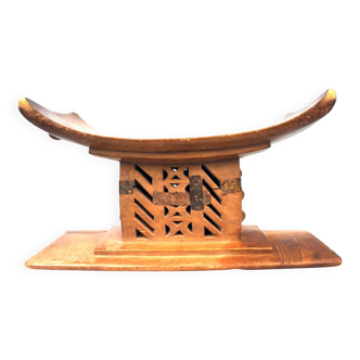 Art Africain Tribal Afrique - Ancien & Authentique Tabouret Ashanti 43 cms