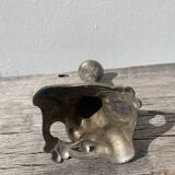 Art Nouveau silver-plated candlestick