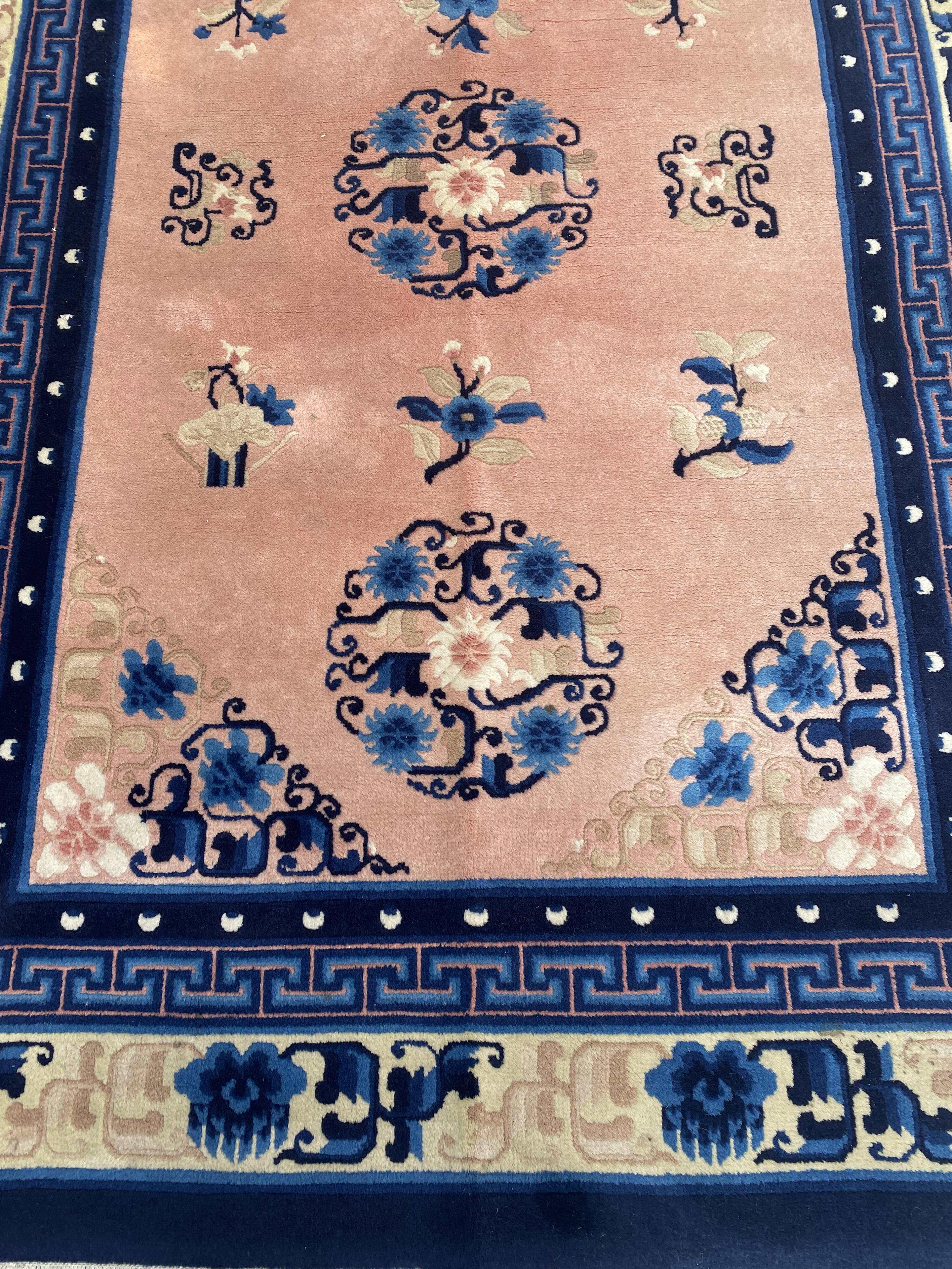 Handmade chinese vintage carpet 123x186 cm
