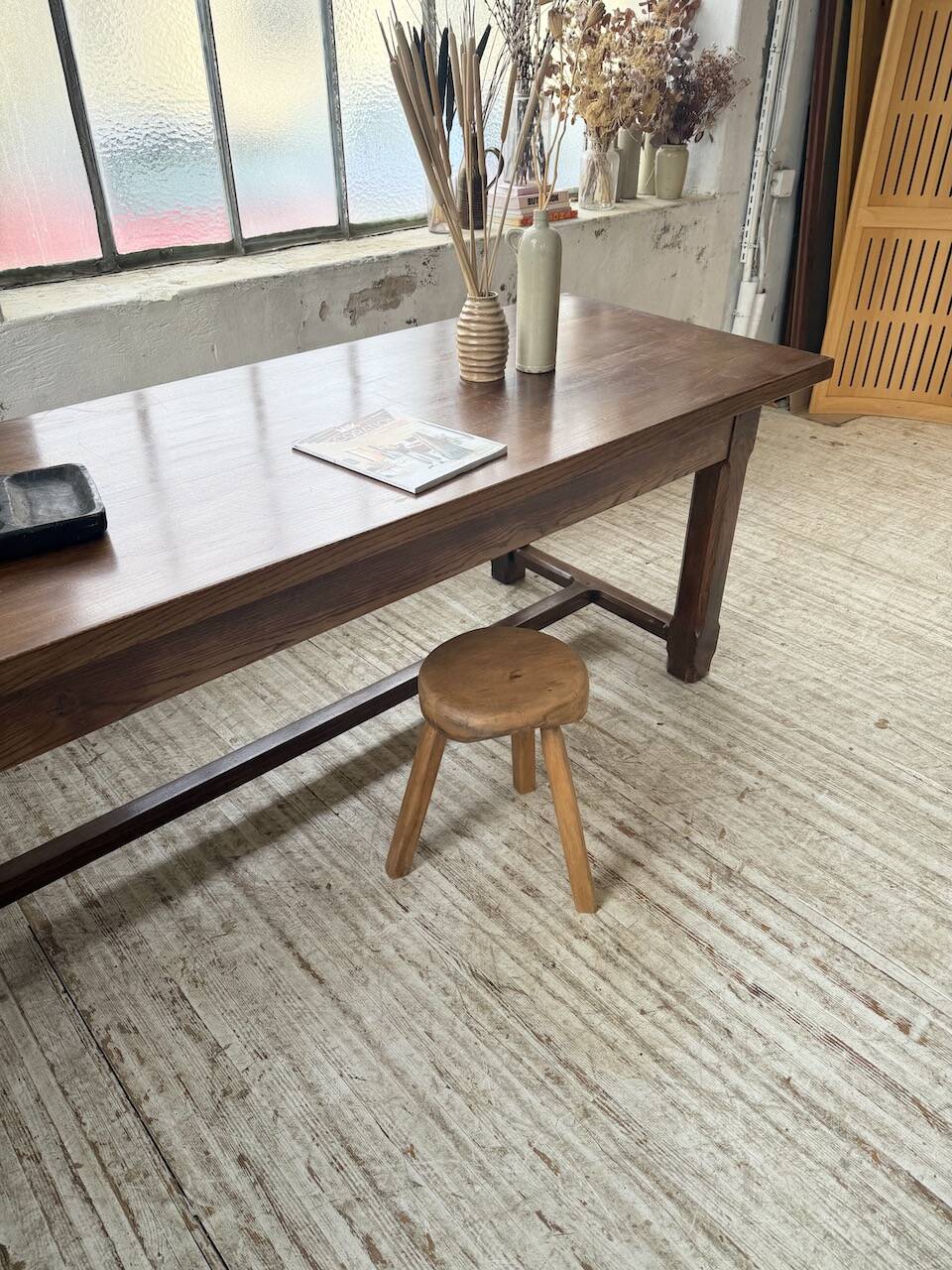 Table de ferme XL en chêne massif