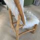 Faux fur chair
