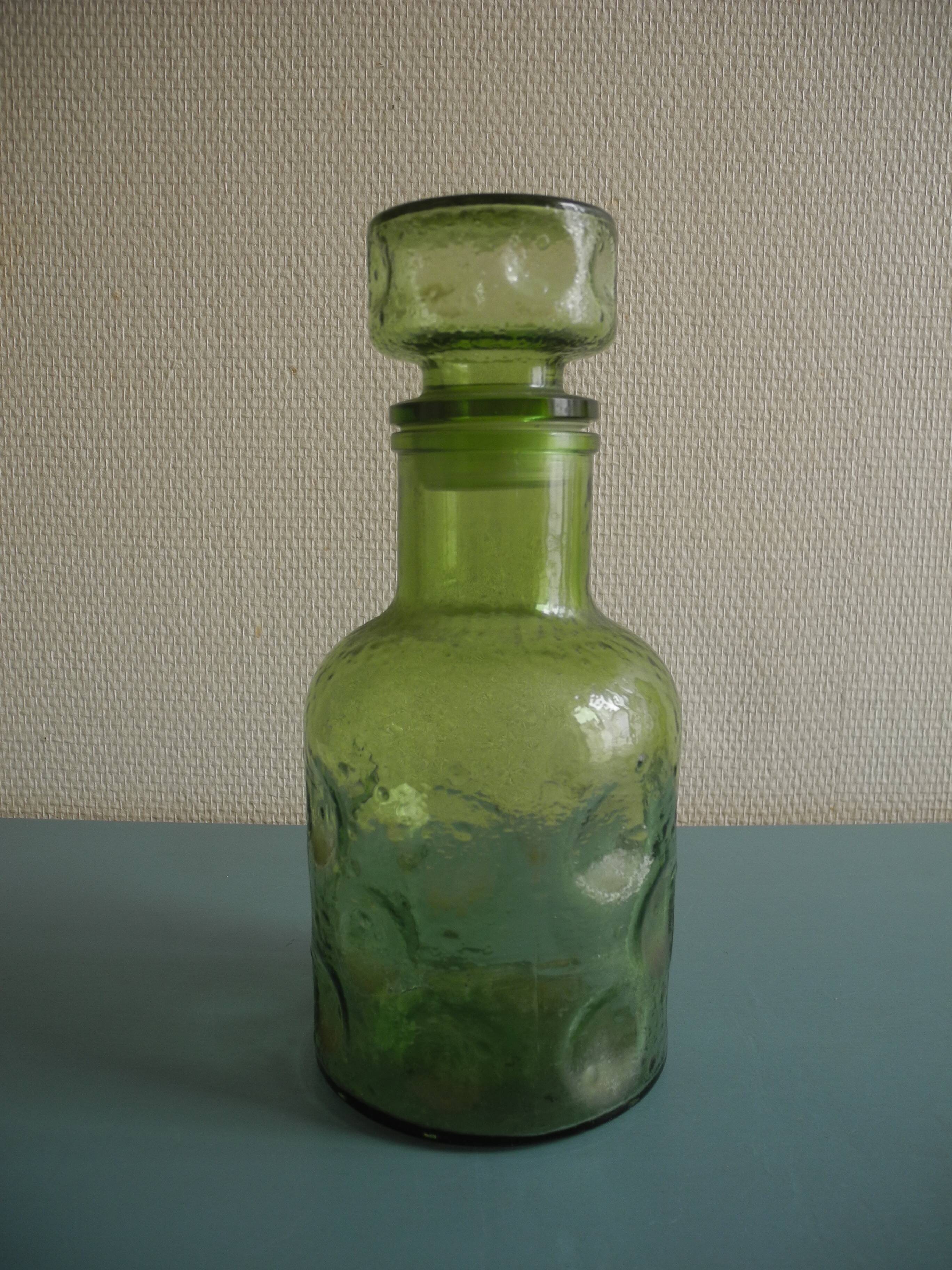 old carafe vintage bottle 70s