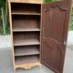 Louis XV boarding school wardrobe renovated in solid raw oak bonnetière