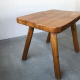 Brutalist coffee table in solid wood