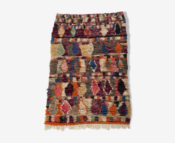 Tapis berbère marocain Boujaad à motifs colorés 145x98cm