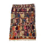Moroccan Berber carpet Boujaad with colorful patterns 145x98cm