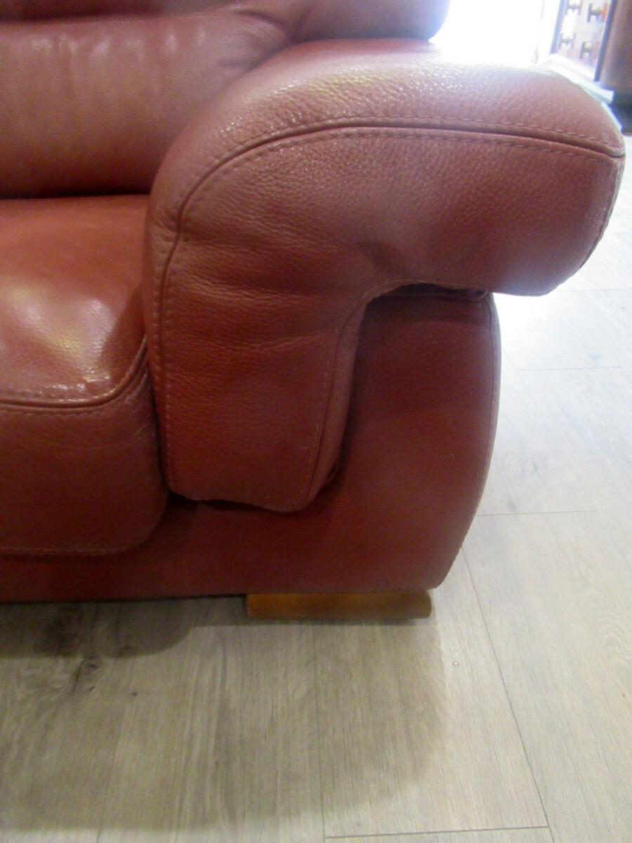 Leather sofa, 2 seats, Roche-Bobois brand