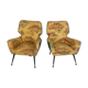 Mid-century modern set of two Italian armchairs from 50s