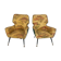 Mid-century modern set of two Italian armchairs from 50s