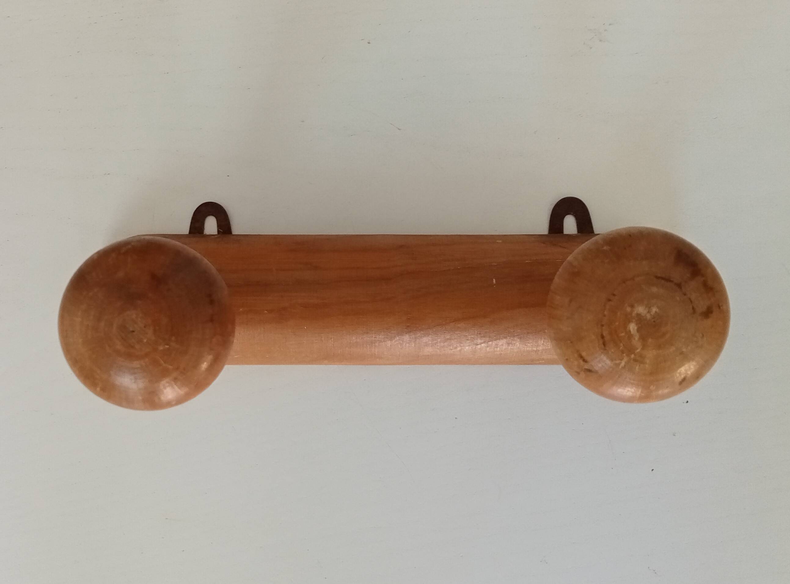 Vintage folk art wall coat rack