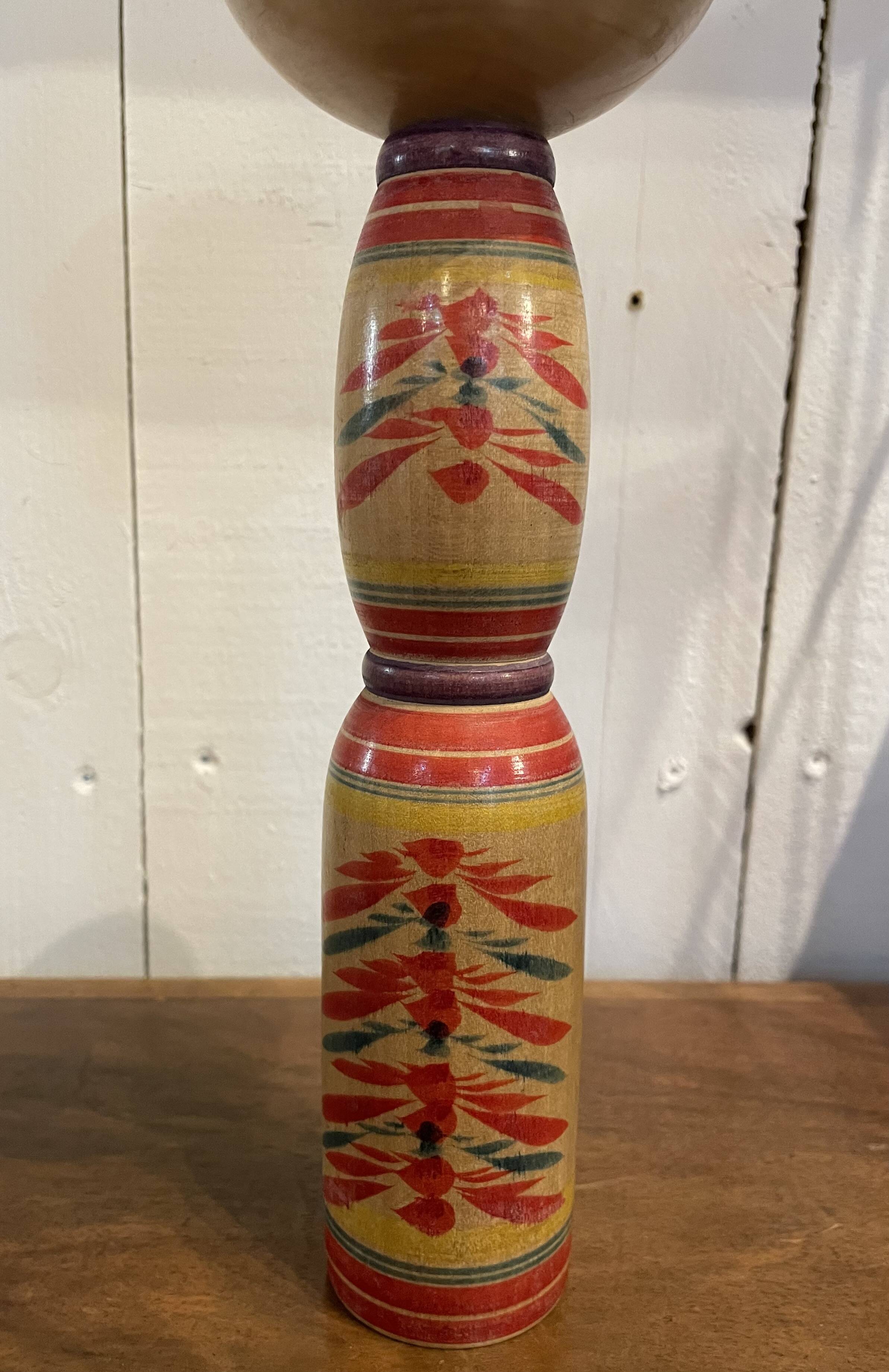 Japanese wooden Kokeshi doll