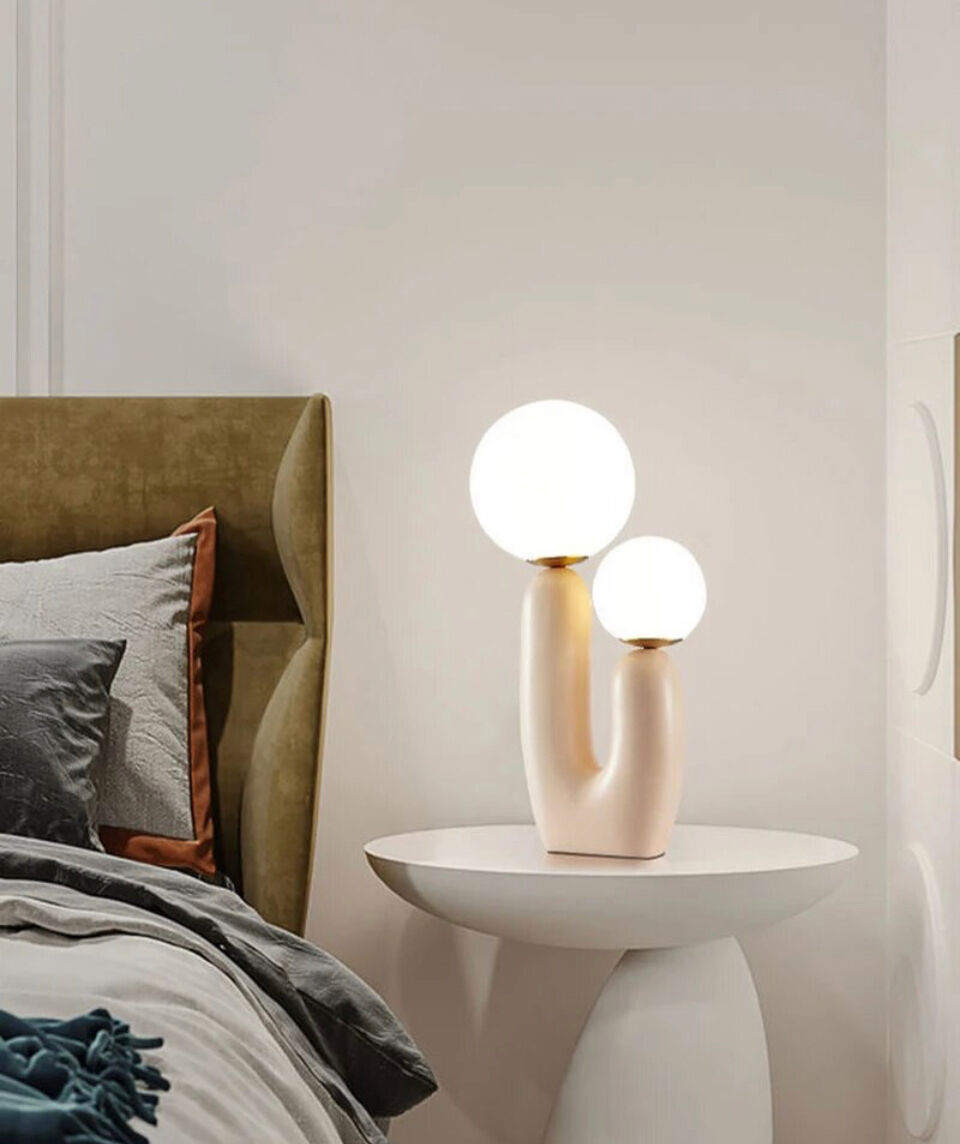 Nordic style double head table lamp