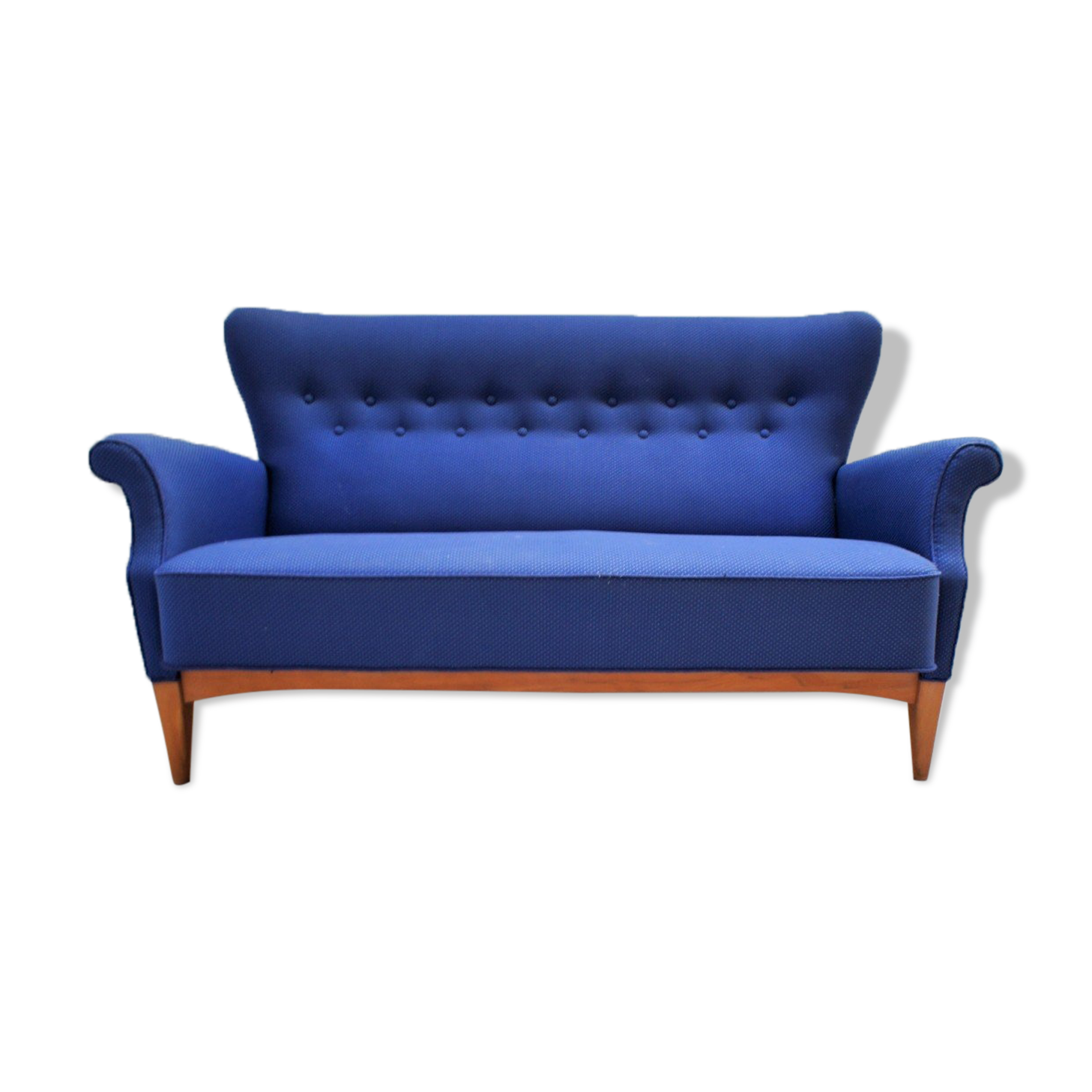 Vintage Scandinavian fabric sofa, Fritz Hansen model 8112