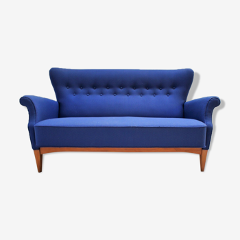 Vintage Scandinavian fabric sofa, Fritz Hansen model 8112