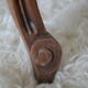 Louis XV-style toilet table in walnut and marble