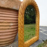 Rattan mirror 52 x 40 cm