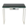 Tubular steel console, black glass tray, circa 1950