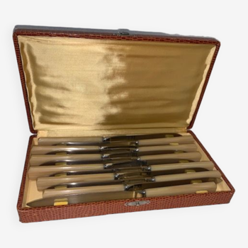 Box of 12 stainless steel table knives