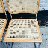 Set of 4 chairs model cesca B32 by Marcel Breuer