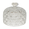 Old cheese or dessert bell in chiseled crystal, molded soufflé