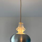 3 suspensions Raak Carthago aluminium and glass 1970