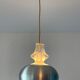 3 suspensions Raak Carthago aluminium and glass 1970