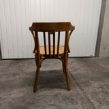 Signed Baumann desk armchair light wood