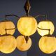 Vintage Marbled Glass Chandelier, 1960s–1980s, Czechoslovakia