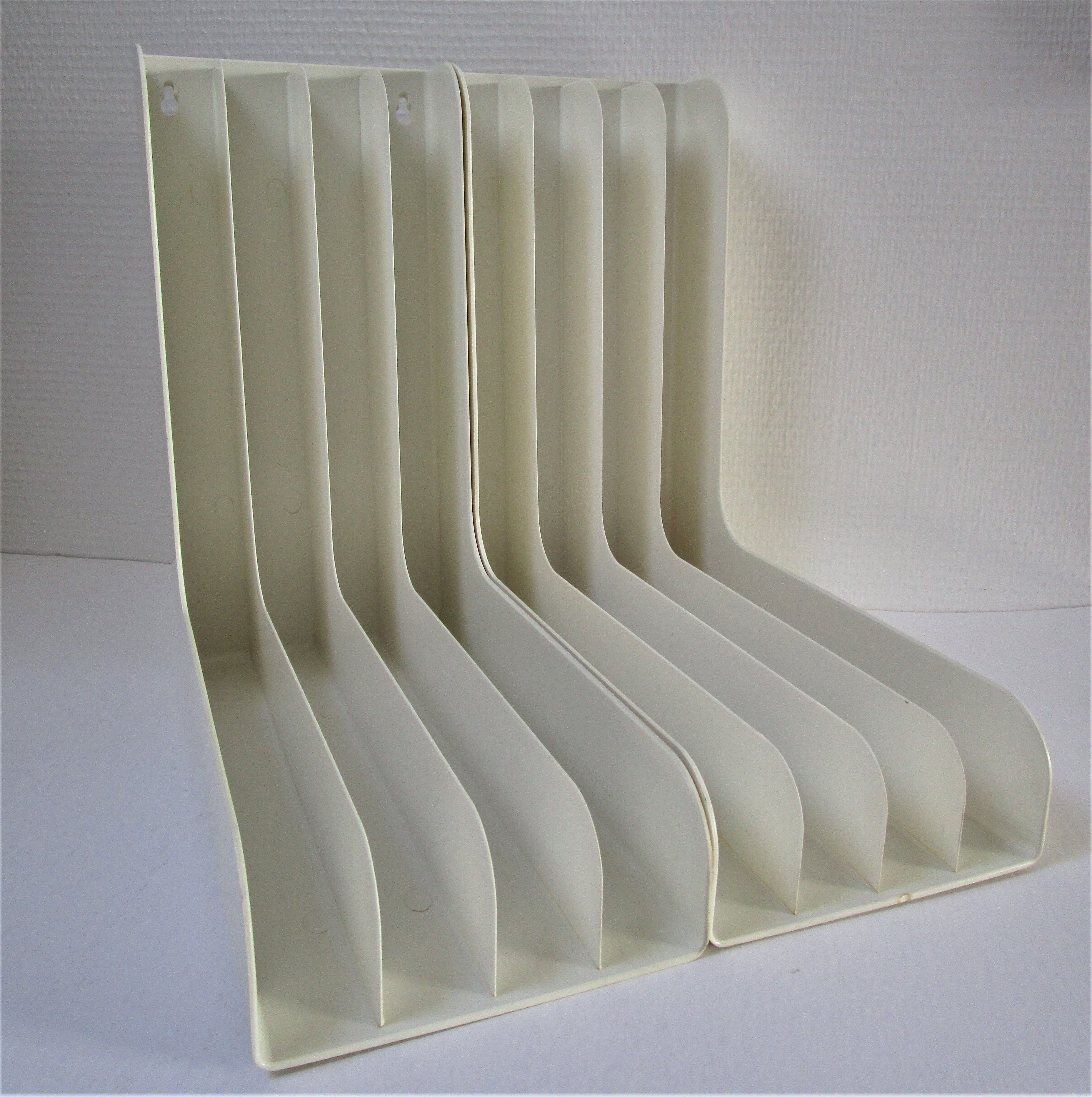 Pair of range white vinyl records vintage 70s