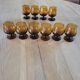 10 vintage digestif glasses
