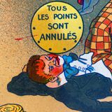 Table poster label la cirque le billiard clown circa 1940