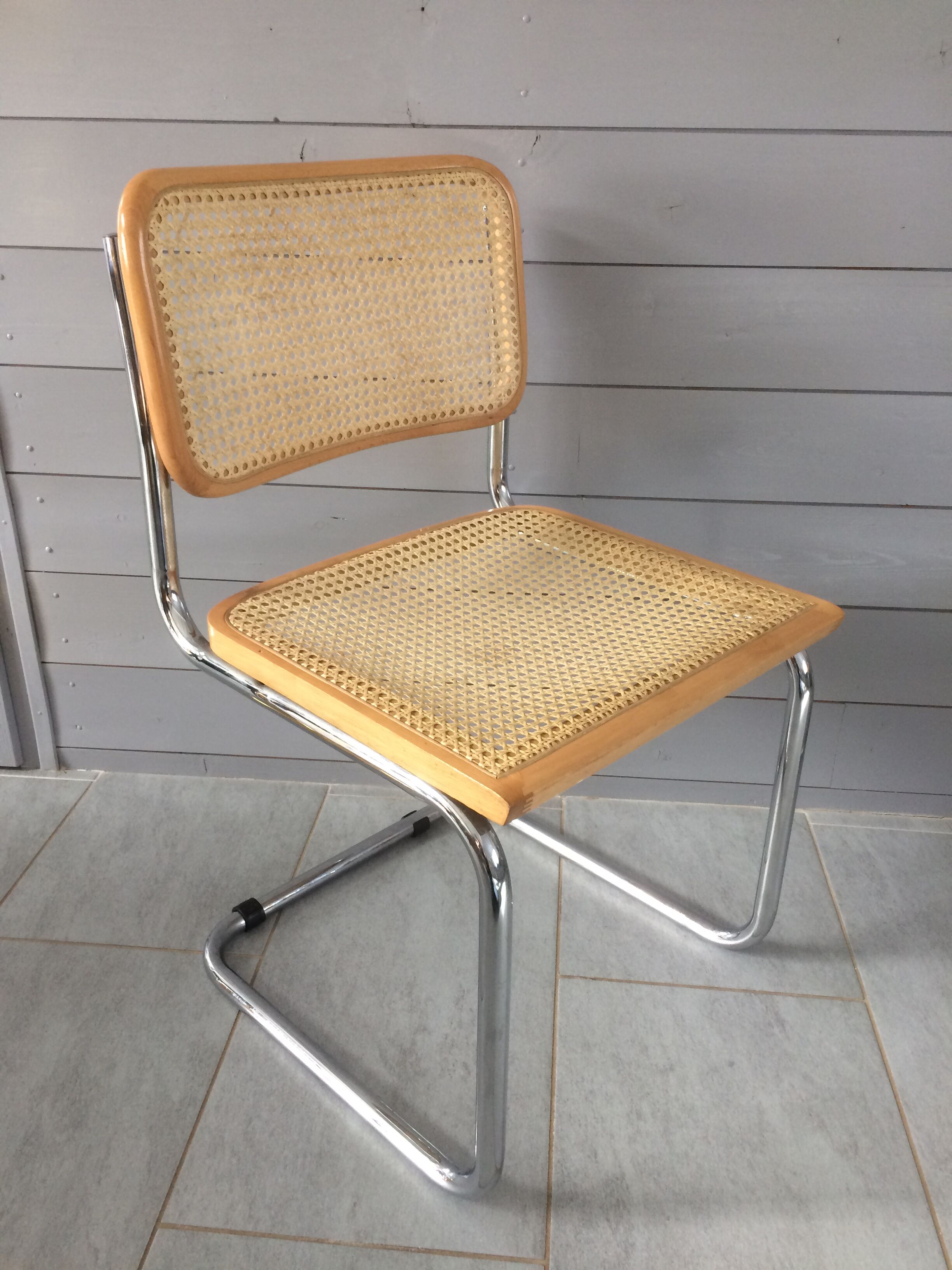 Set of 4 chairs B32 by Marcel Breuer