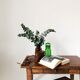 Green apothecary bottle