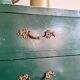 Green antique craft furniture counter