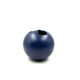 Modern blue spherical ceramic vase, Italy 1970