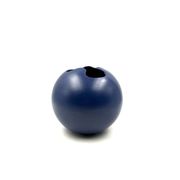 Modern blue spherical ceramic vase, Italy 1970