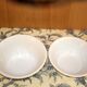 2 porcelain mixing bowls (Made in France)