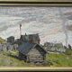 HSP painting "Landscape near Moscow" ec. Russian Pietr Syssoiev (1929 - 2001)