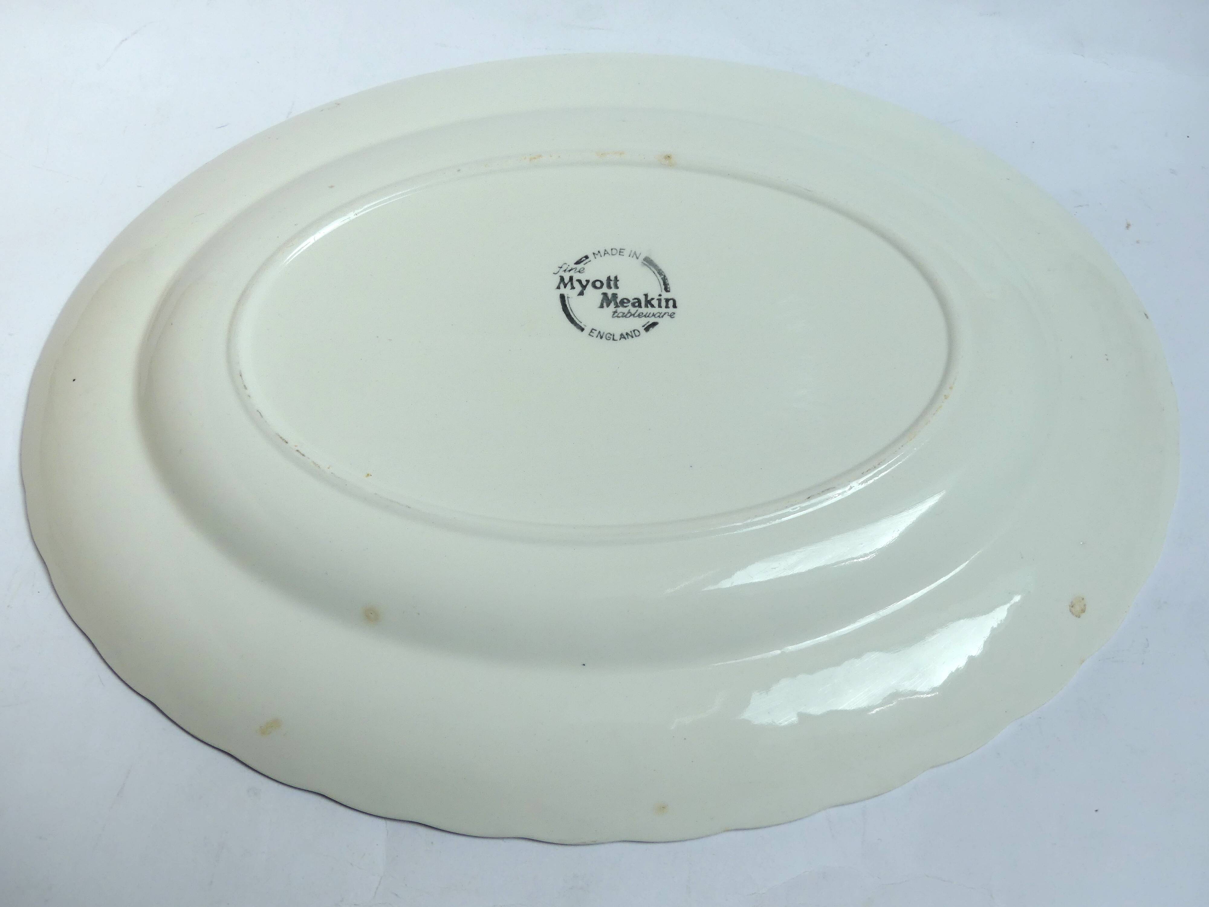 Oval English porcelain dish