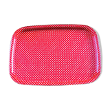 Flowery metal tray 70s