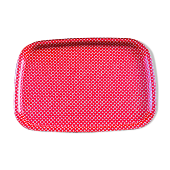 Flowery metal tray 70s